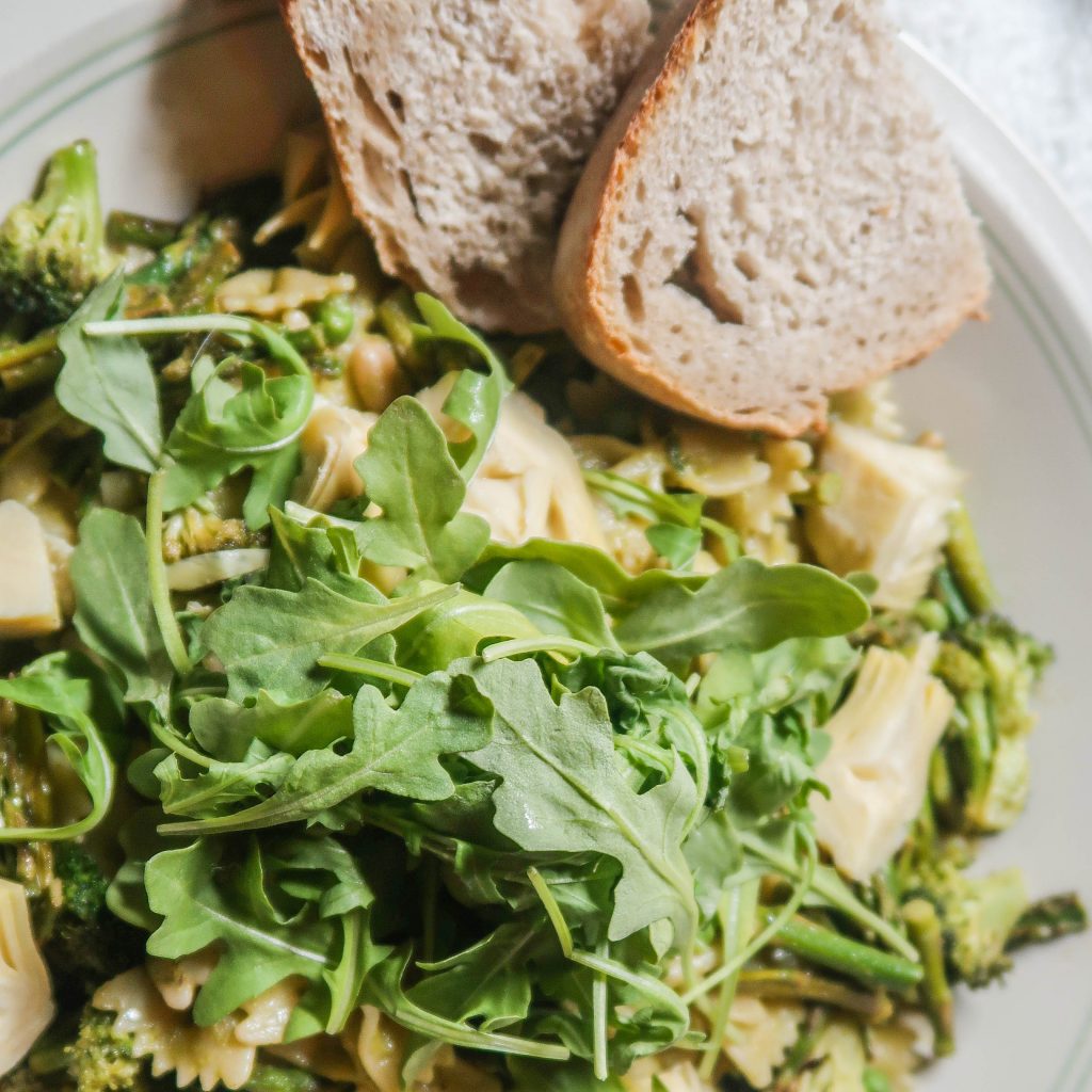 green vegetable pasta